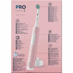 Oral-B PRO Series 1 Spazzolino Elettrico Rosa + 1 Testina + Custodia