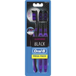 Oral-B Spazzolino Manuale Oral-B Allrounder Black 3, 3 Pezzi