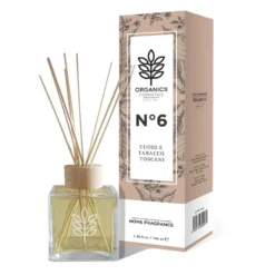 Organics Fragrance - Essenza Ambiente N°6 Cuoio e Tabacco Toscani, 100ml