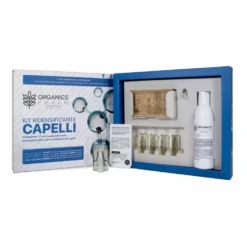 Organics Pharm Kit Ridensificante Capelli - Trattamento d'urto contro la caduta, 3 prodotti