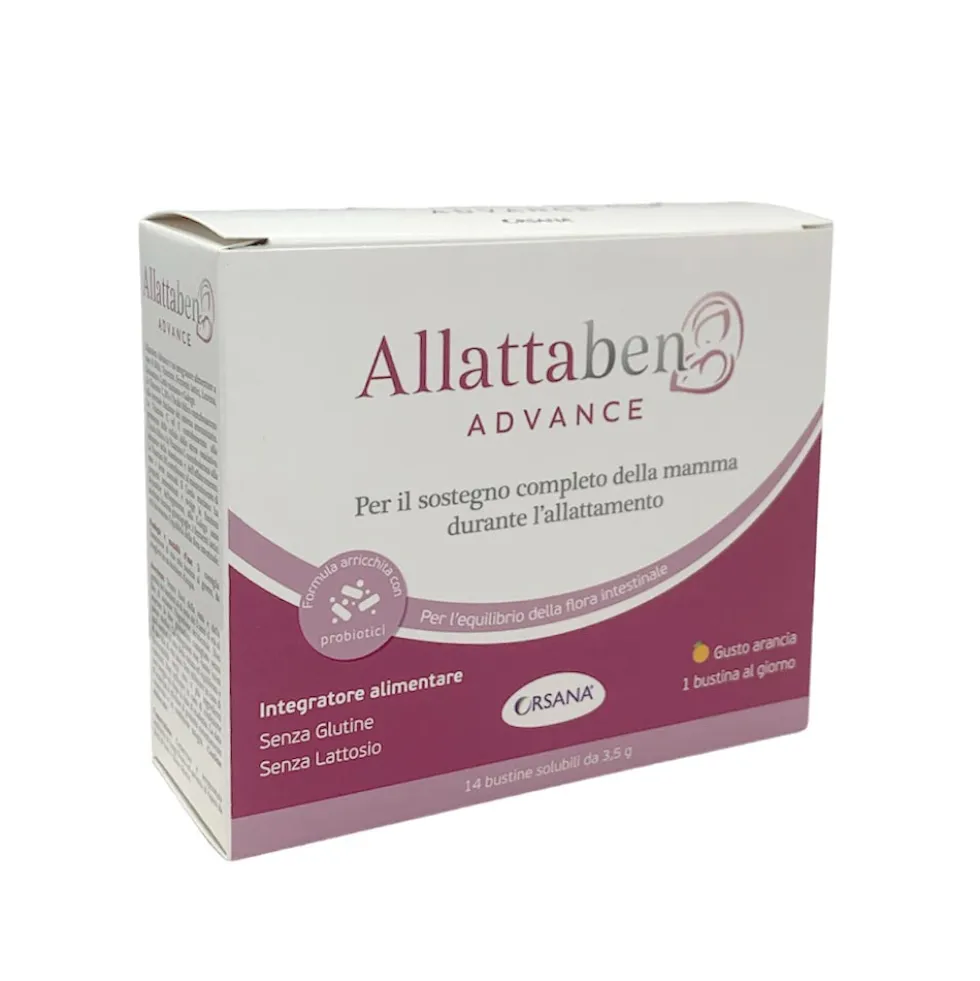 Orsana Allattaben Advance Integratore Alimentare per l'Allattamento, 14bustine