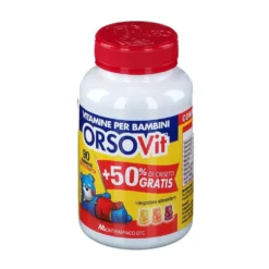 Orsovit Multivitaminico - Integratore di vitamine per le difese dei bambini, 90 caramelle gommose