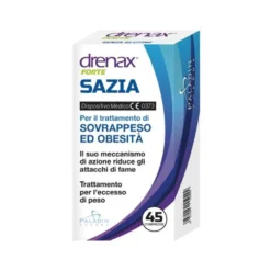 Paladin Pharma Drenax Forte Sazia - Integratore per il controllo del peso e della fame, 45 compresse