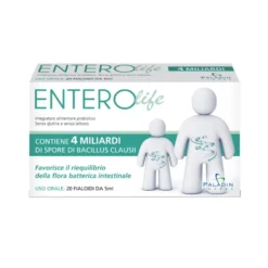 Paladin Pharma Enterolife - Integratore probiotico per la flora intestinale, 20 fialoidi da 5 ml