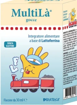 Pediatrica Multilà Gocce - Multilà integratore lattoferrina per neonati e bambini, 30 ml