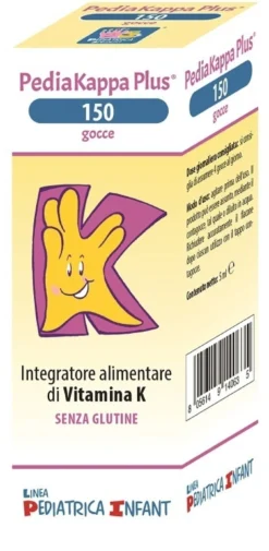 Pediatrica Pediakappa plus 150 ml - Integratore di vitamina K per la coagulazione del sangue, 5 ml