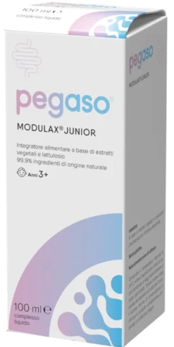 Pegaso Modulax Junior - Integratore per la regolarità intestinale dei bambini, 100 ml