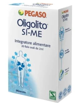 Pegaso Oligolito Si-Me - integratore cromo iodio per il metabolismo, 20 fiale da 2 ml