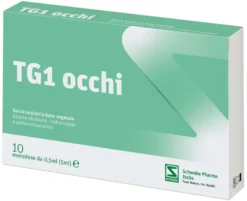 Pegaso Tg1 Occhi - Gocce oculari idratanti e antiarrossamento, 10 monodose da 0,5 ml
