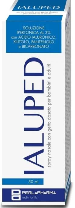 Perla Pharma Ialuped - Spray nasale Ialuped per la congestione e la secchezza, 50 ml