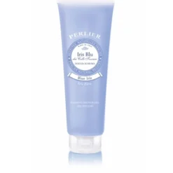 Perlier Iris Blu - Doccia schiuma emolliente per la detersione delicata del corpo, 250 ml