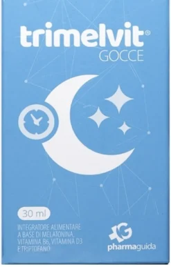 Pharmaguida Trimelvit - Integratore in gocce melatonina Pharmaguida per il riposo notturno, 30 ml