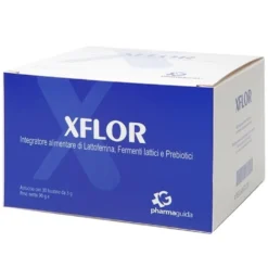 Pharmaguida Xflor - integratore alimentare per la flora intestinale, 30 bustine