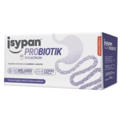 Pharmaidea Isypan Probiotik Integratore di probiotici e prebiotici per la flora intestinale, 10 flaconcini