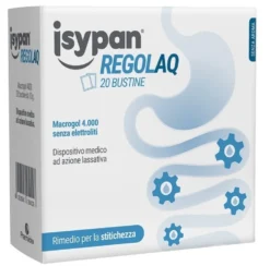Pharmaidea Isypan Regolaq Dispositivo medico ad azione lassativa, 20 bustine da 10 g