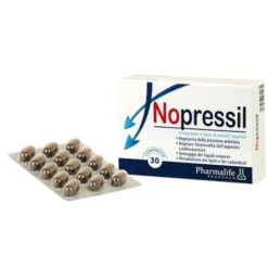 Pharmalife Nopressil - integratore di estratti vegetali per la pressione arteriosa, 30 compresse