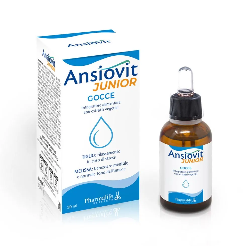 Pharmalife Research Ansiovit - Junior Gocce Integratore Calmante, 30ml