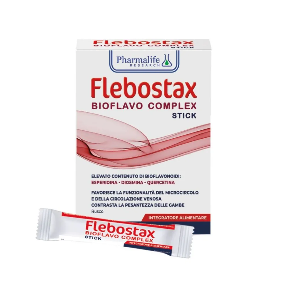 Pharmalife Research Flebostax Bioflavo Complex Stick Integratore Alimentare, 15 stick