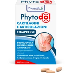 Pharmalife Research Phytodol Cartilagini e Articolazioni Integratore Funzione Articolare, 60 Compresse
