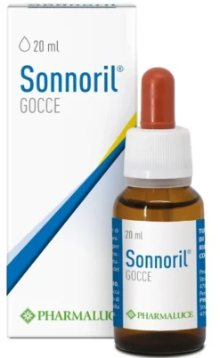 Pharmaluce Sonnoril - Integratore alimentare per il sonno, gocce melatonina 20 ml
