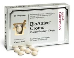 Pharma Nord Bioattivo cromo - Integratore bioattivo cromo Pharma Nord per la glicemia, 30 compresse