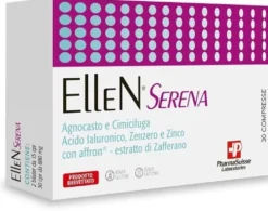 Pharmasuisse Ellen Serena integratore 30cpr - Integratore per la menopausa e l'umore, 30 compresse