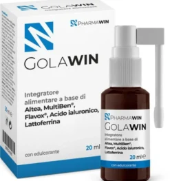 Pharmawin Golawin - Integratore per il benessere della gola, spray 20 ml senza zucchero