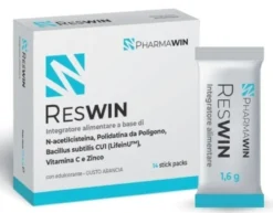 Pharmawin Reswin - Integratore vitamina C per le difese immunitarie, 14 bustine da 1,6 g