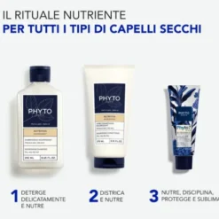 Phyto 7 Elixir Crema da Giorno Universale Capelli Secchi Molto Secchi Nutrimento Quotidiano, 50ml