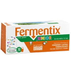 Phyto Garda Fermentix Junior - Fermenti lattici per la flora intestinale, 12 flaconcini da 10 ml