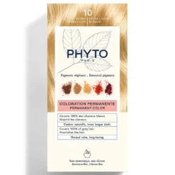 Phyto PhytoColor 10 Biondo Chiarissimo Extra - Colorazione permanente per i capelli bianchi, 1 kit