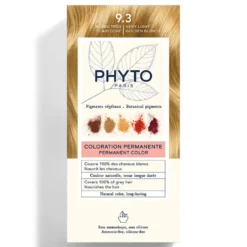 Phyto PhytoColor 9.3 biondo chiarissimo dorato - Tinta permanente per i capelli bianchi, 1 kit