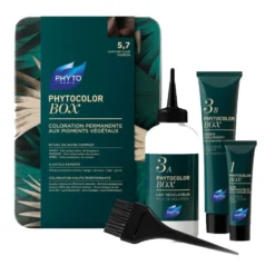 Phyto Phytocolor Box 5.7 Castano Chiaro Tabacco - Colorazione permanente per i capelli, 1 kit