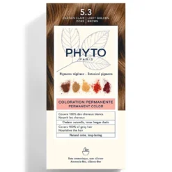 Phyto PhytoColor 5.3 Castano Chiaro Dorato Colorazione permanente, 1 kit