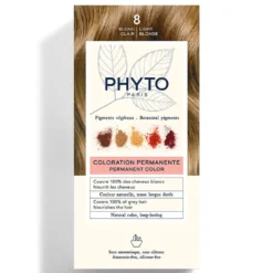 Phyto PhytoColor - Colorazione Permanente Capelli Colore 8 Biondo Chiaro, 1 Kit