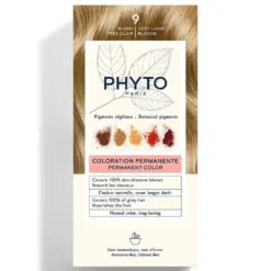 Phyto PhytoColor - Colorazione Permanente Colore 9 Biondo Chiarissimo, 1 Kit