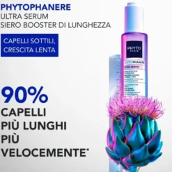 Phyto Phytophanere Siero Booster di Lunghezza per Tutti i Tipi di Capelli per Capelli Più Lunghi Più Velocemente, 50ml