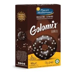 Piaceri Mediterranei Golomix Donuts Ciambella al Cacao Senza Glutine, 2x45g