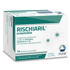 Piam Farmaceutici Rischiaril - Integratore alimentare per la memoria, 14 bustine orosolubili