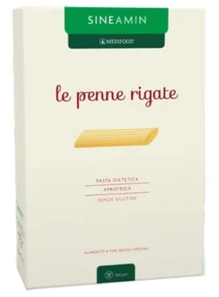 Piam Farmaceutici Sineamin Penne Rigate - Pasta senza glutine Sineamin per la dieta aproteica, 500 g