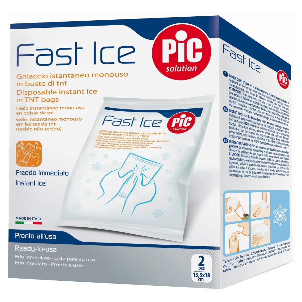 Pic Fast Ice - Ghiaccio istantaneo in buste di TNT, 2 buste monouso