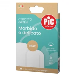 Pic Green - Cerotto Morbido e Delicato Garza in Cotone Bio, 5 cerotti mix