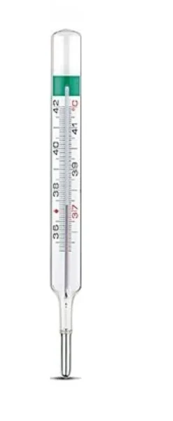 Pic VedoEcoplus - Termometro in vetro al gallio per la temperatura corporea, 1 pezzo