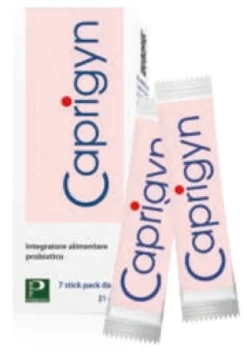 Piemme Pharmatech Caprigyn - Integratore probiotico per la flora intestinale e vaginale, 7 bustine