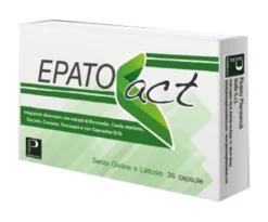 Piemme Pharmatech Epatoact - Integratore Epatoact Piemme per il fegato e la digestione, 36 capsule