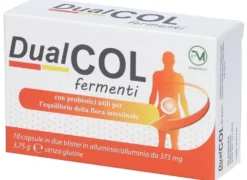 Piemme Pharmatech Italia Dualcol Fermenti integratore - Probiotico flora intestinale, 10 capsule