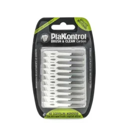 Plakkontrol Brush E Clean Carbon Scovolino Monouso Testina In Gomma 40 Pezzi