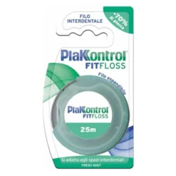Plakkontrol Fit Floss - Filo interdentale espandibile per la rimozione della placca, 25 m