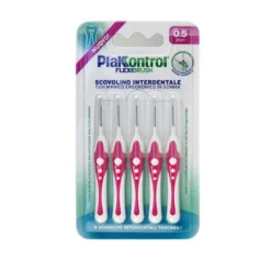 Plakkontrol Flexi Brush Scovolino Interdentale Flessibile 0,5mm, 5 Pezzi