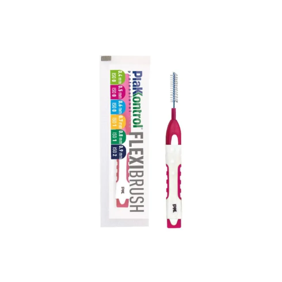 Plakkontrol FlexiBrush - Scovolino interdentale da viaggio per l'igiene orale, 1 pezzo da 0,5 mm
